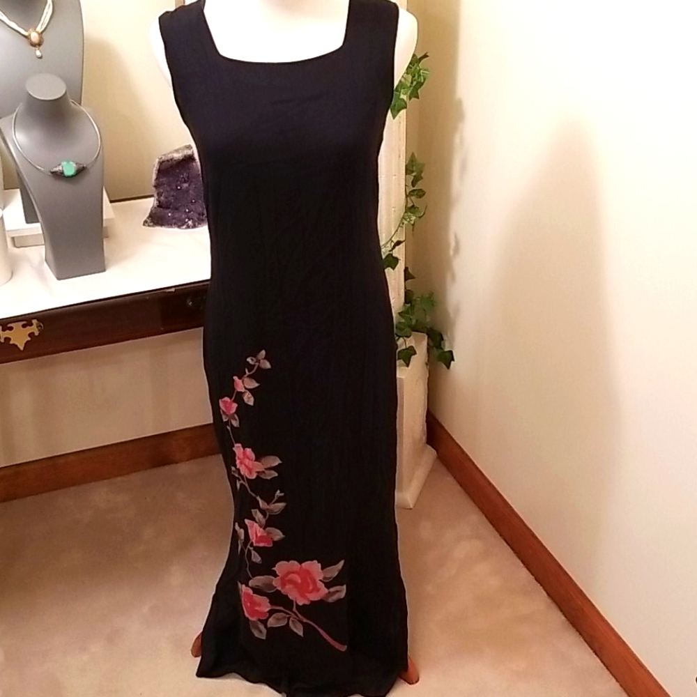 Silk long dress - 100% silk